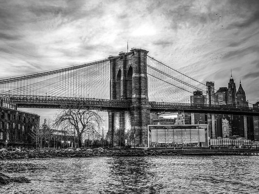 Brooklyn Bridge #3, B&W, March, 2022