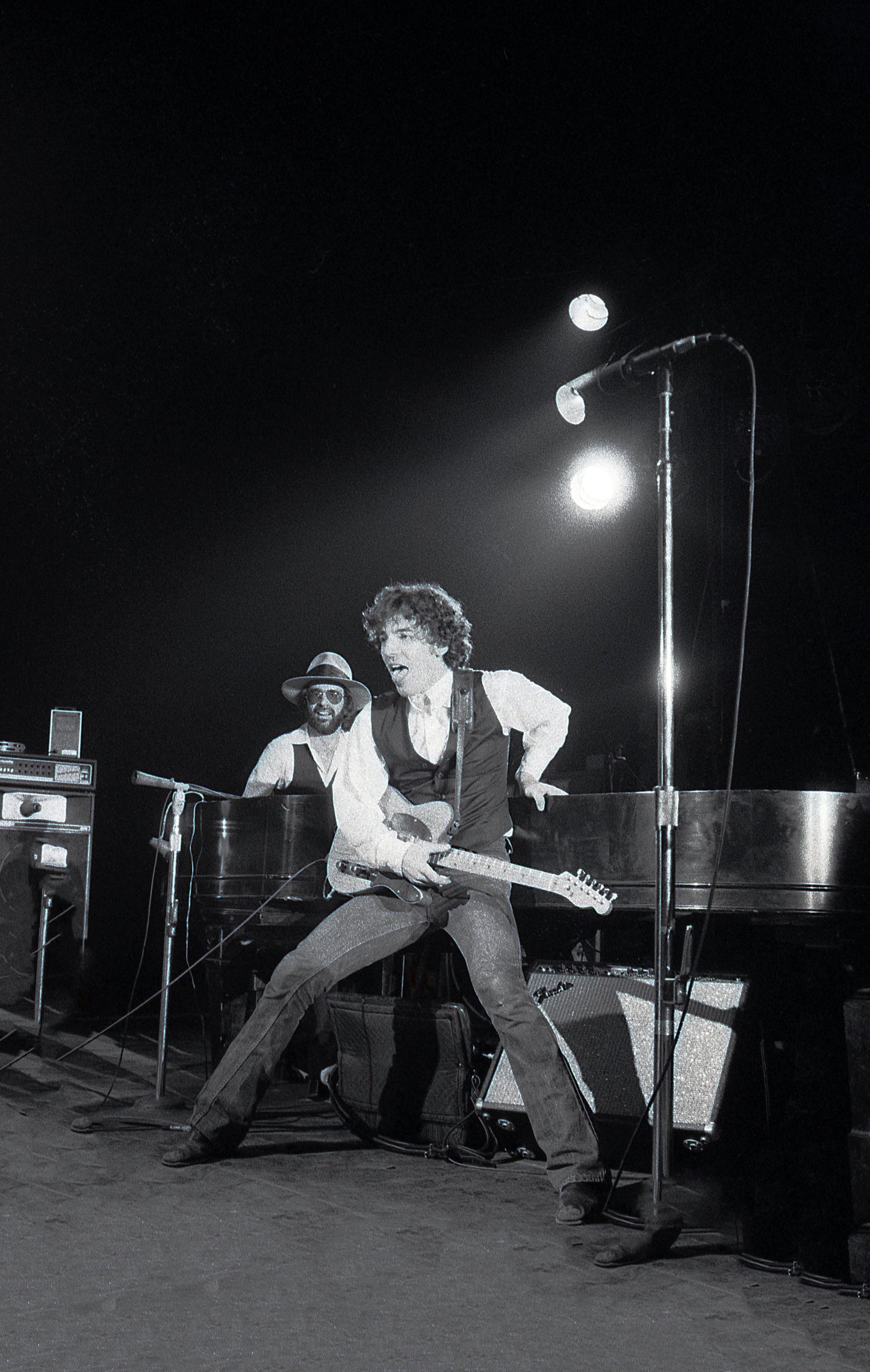 Bruce Springsteen & “The Professor” Roy Bittan, Final Show of The Lawsuit Tour, Boston Music Hall, March 25th, 1977