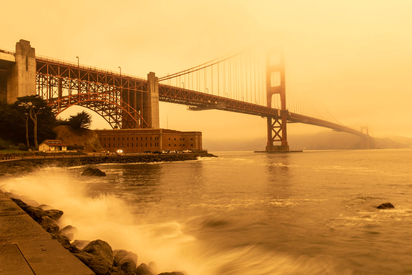 Golden Gate Bridge, San Francisco, Orange Day #1, September 9, 2020