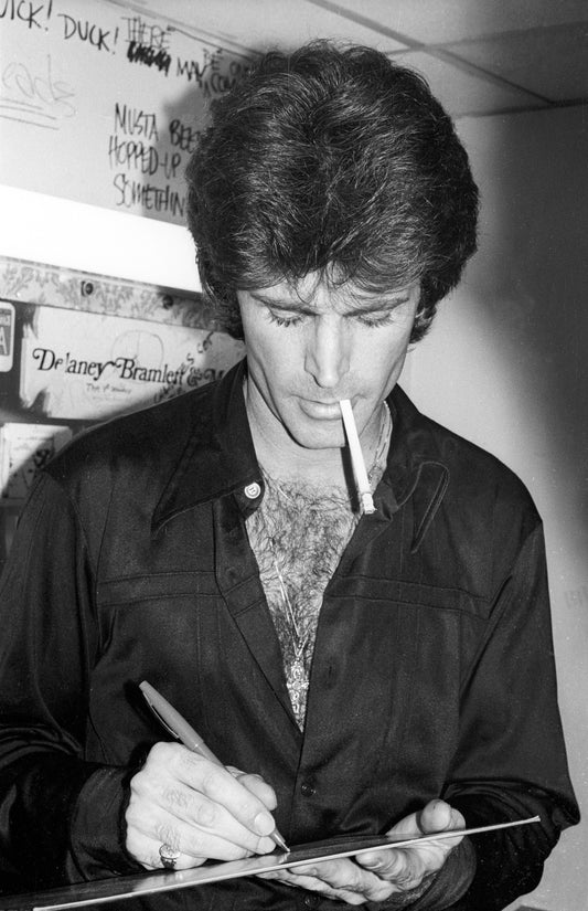 Ricky Nelson, Backstage at the Pauls Mall Club, Boston 1976