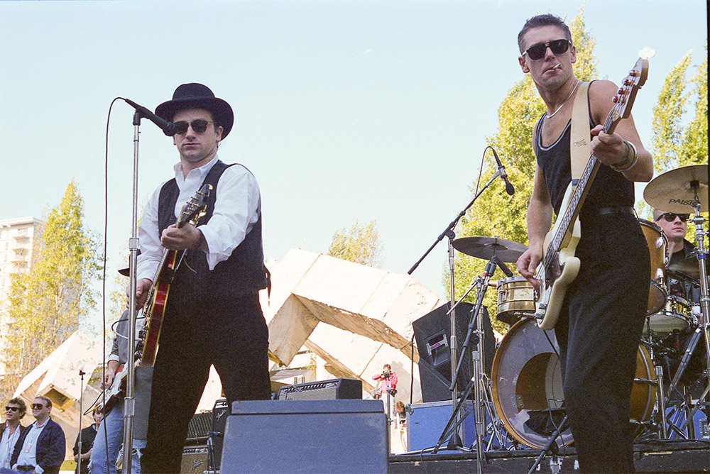 Load video: U2 at a free concert in SF in November 1987, &quot;Rattle and Hum&quot; tour